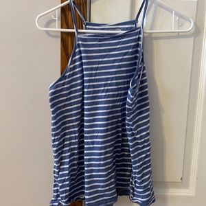 Blue and white stripped tank top!